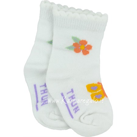 calzino fiore girl thun