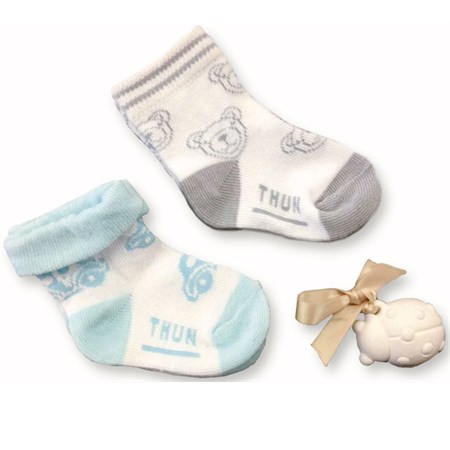 confezione 2 paia di calze e coccinella in gesso boy thun