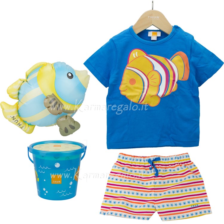 Confezione Beach Pesciolino e Stelle Boy 12 Mesi
