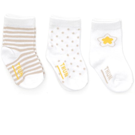 confezione 3 paia di calzini corti angel neutral thun 78 per cento cotone