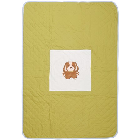 trapuntina lettino fattoria cagnolino e gufetto