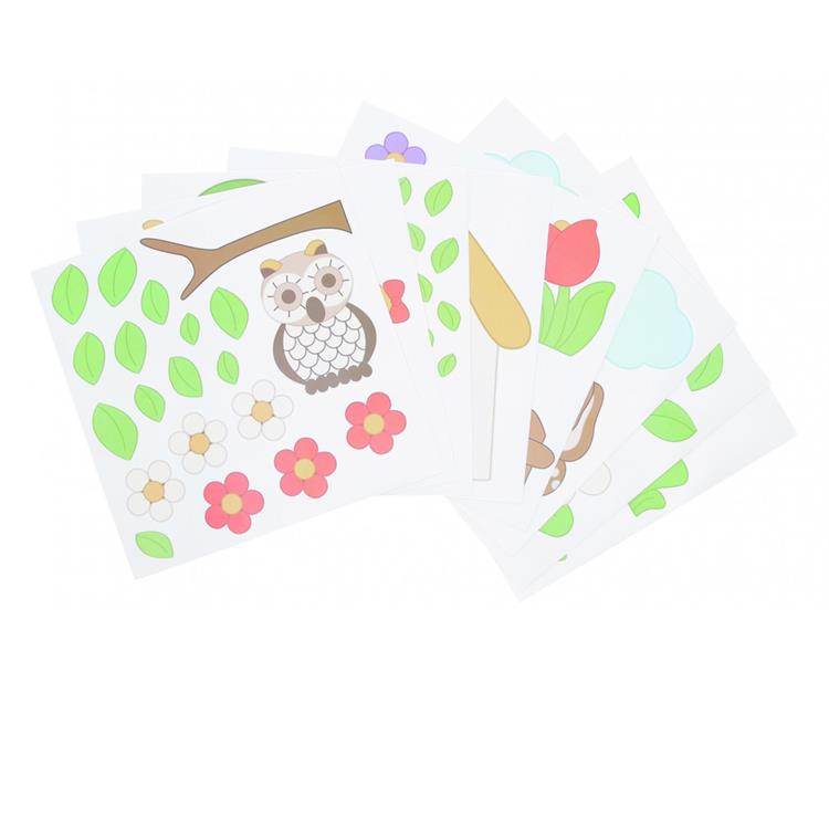 Set 8 fogli Wall Stickers Fattoria Adestivi