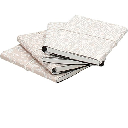 set 4 notebook rosa