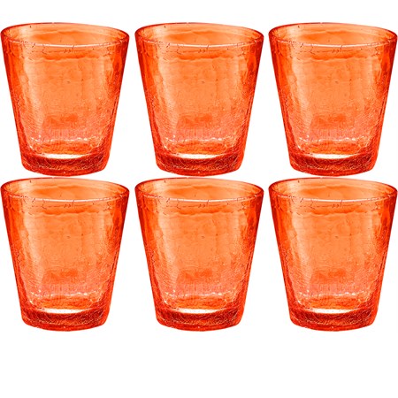 confezione 6 bicchieri kolors arancio cc 310