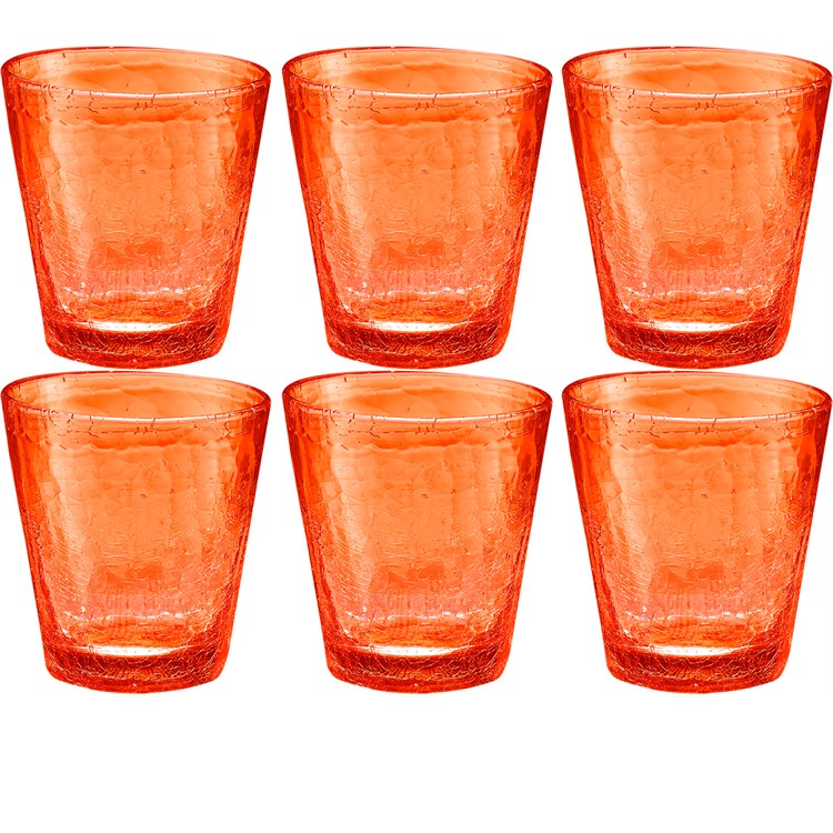 Confezione 6 Bicchieri Kolors Arancio Cc 310