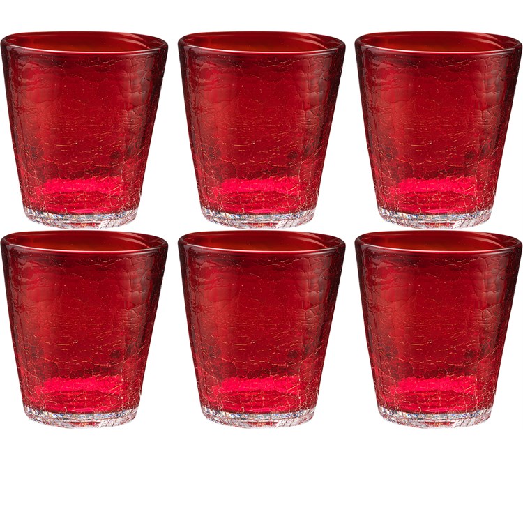 Confezione 6 Bicchieri Kolors Rosso Cc 310