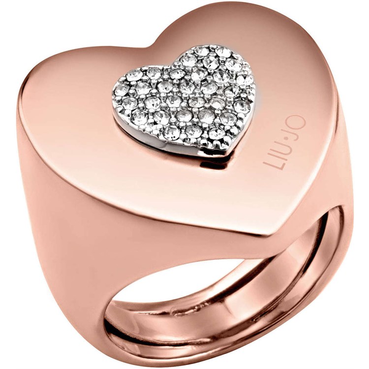 Anello Destini Cuore Gold Rose