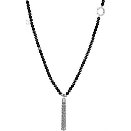 collana con perle nere