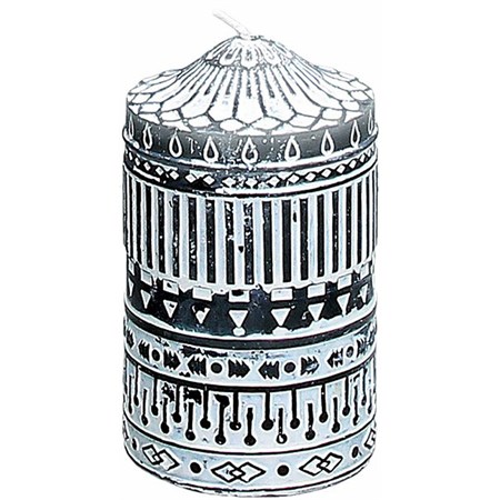 candela nera cilindrica gitana