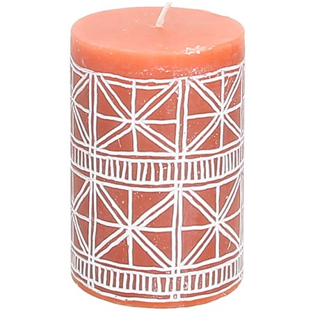 candela cilindrica pilar arancio cm 105