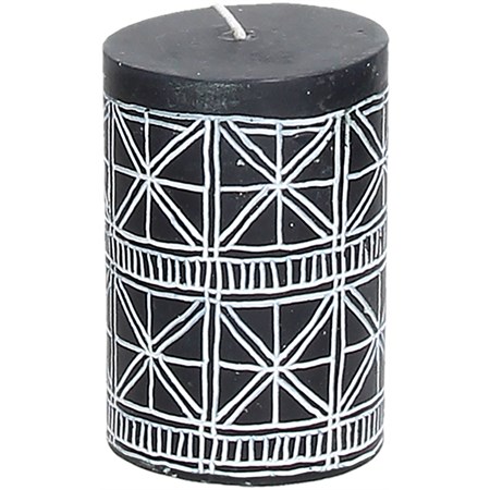 candela cilindrica nera cm 105