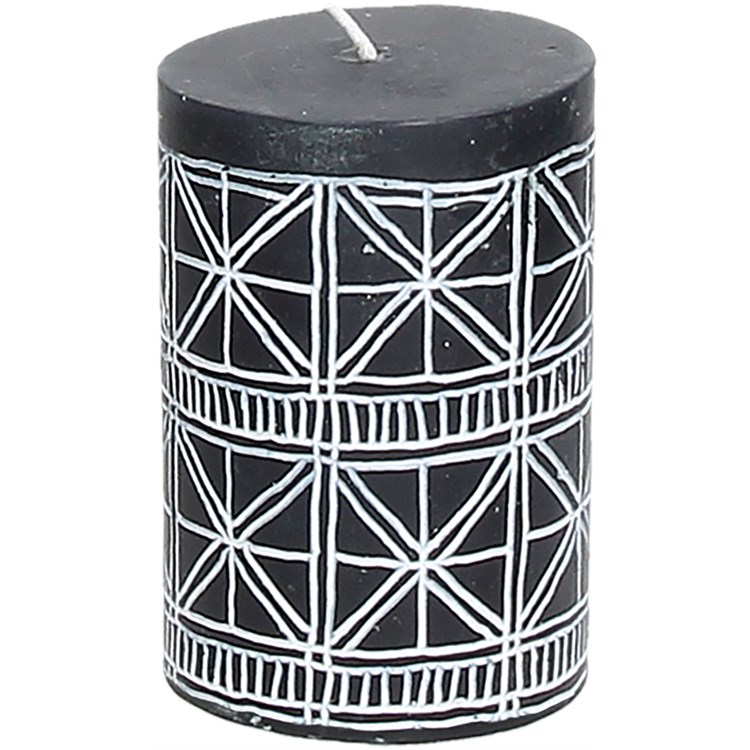 Candela Cilindrica Nera Cm 10.5