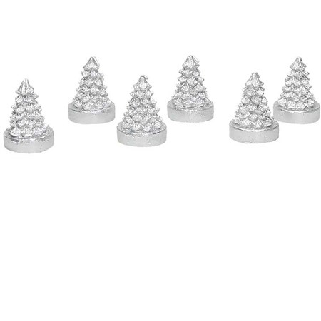 set 6 candele segnaposto alberello