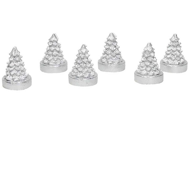 Set 6 Candele Segnaposto Alberello