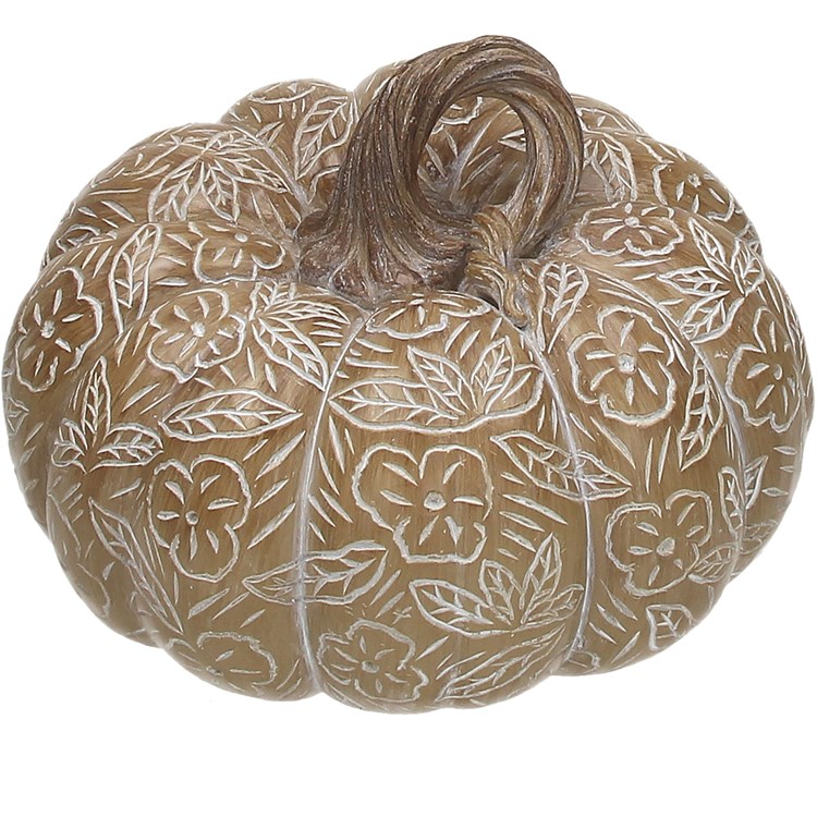 Zucca Decorativa Bombata Cm 21 H