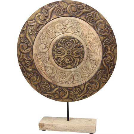 scultura rotonda bicolore vesta cm 53 h