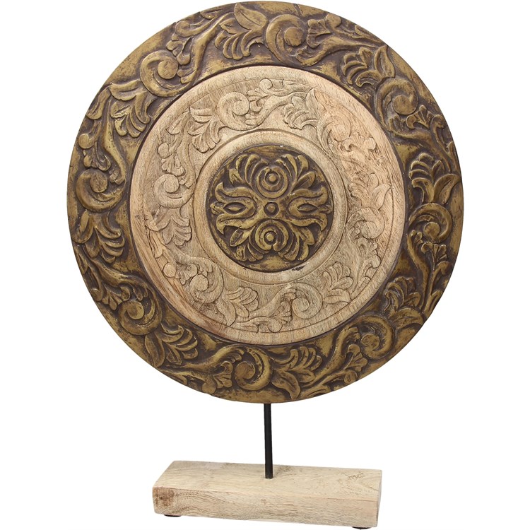 Scultura Rotonda Bicolore Vesta Cm 53 H