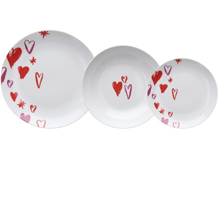 servizio 18 pezzi amore