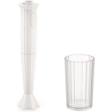 frullatore ad immersione plisse bianco