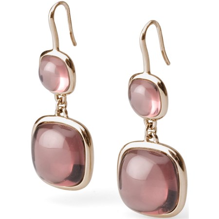 orecchini marlin oro rosa lungo