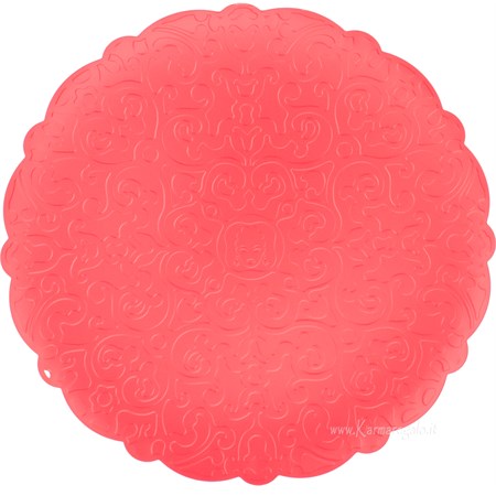 vassoio rotondo rosso dressed