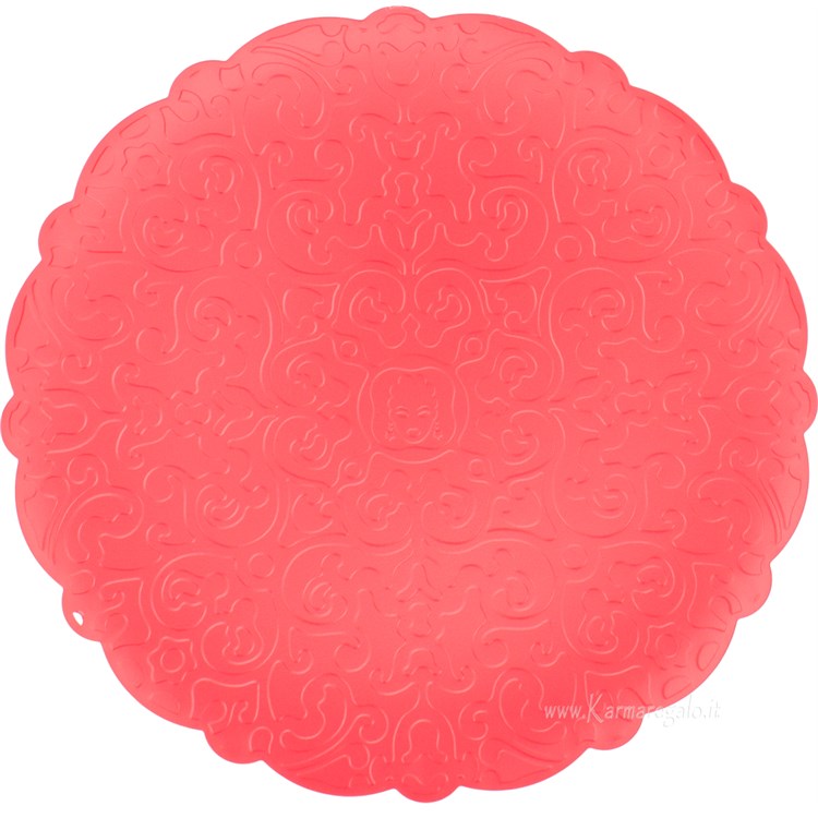 Vassoio Rotondo Rosso Dressed