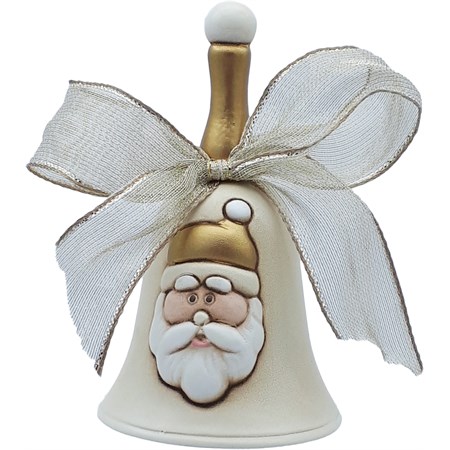 campanella babbo natale oro