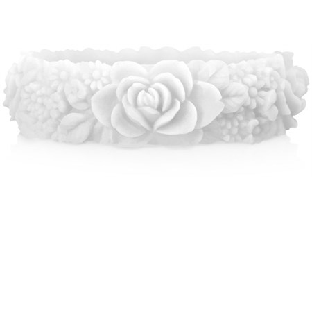 o bracelet flower slim bianco