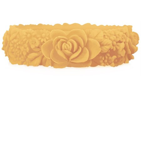 o bracelet flower slim giallo