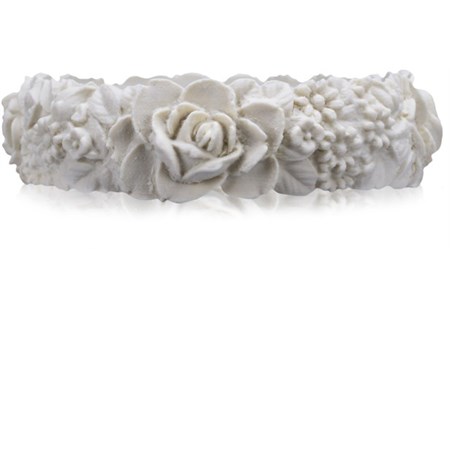 o bracelet flower big avorio