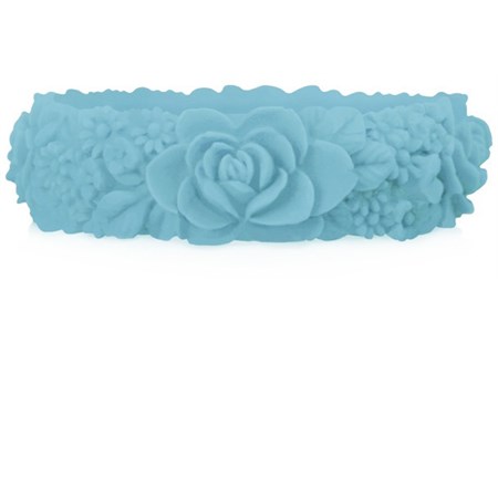 o bracelet flower big turchese