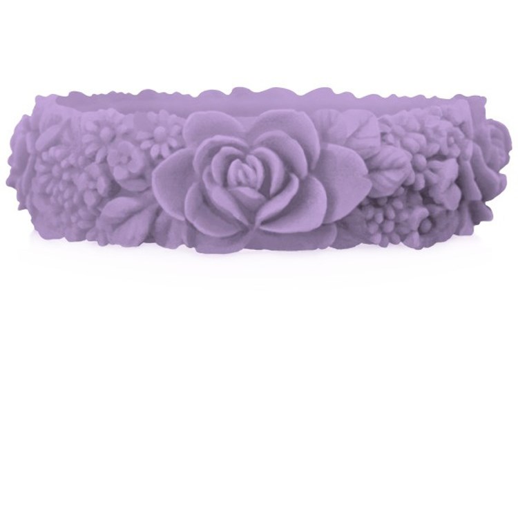 O Bracelet Flower Big Viola Pastello