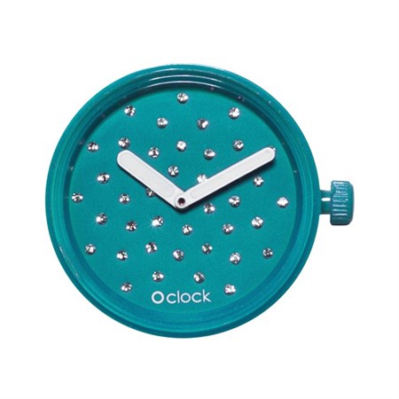 o clock cristal blu acqua
