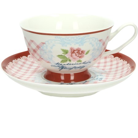 tazza da the con piattino linea relax