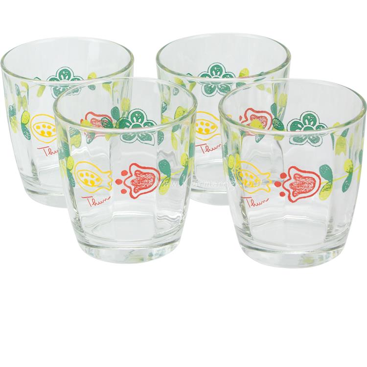 Set 4 bicchieri in vetro Orianne