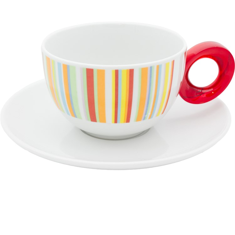 Tazza Cappuccino Millerighe Con Piattino