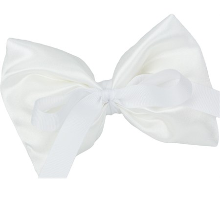 sacchetto porta confetti in raso con nastro bianco