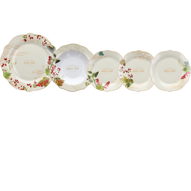 Servizio Tavola 18 Piatti Ribes