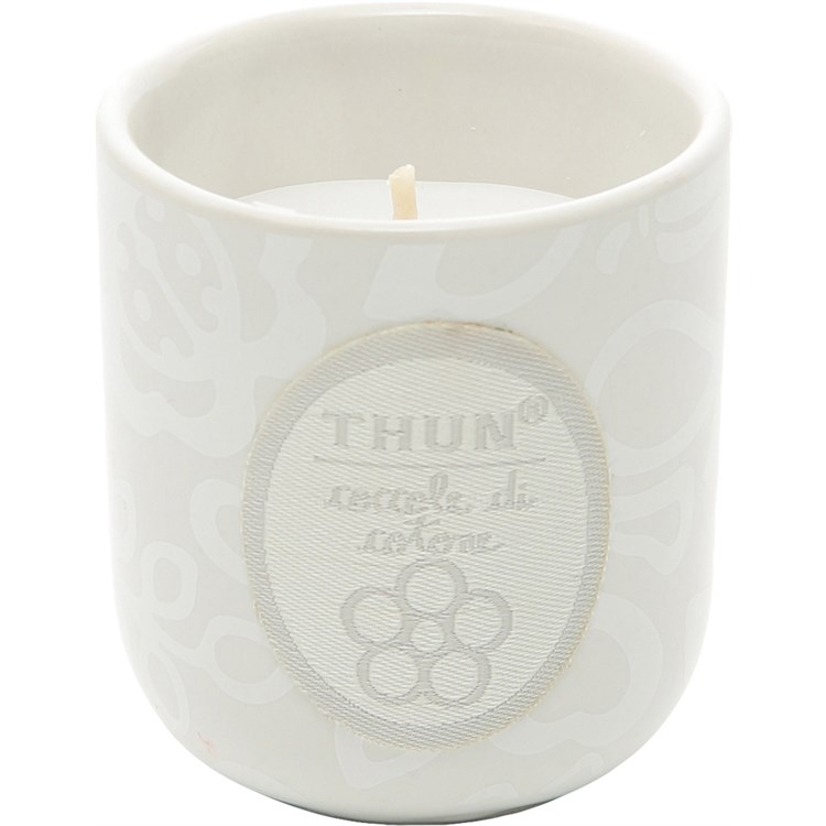 Candela in vasetto mini Coccole di cotone