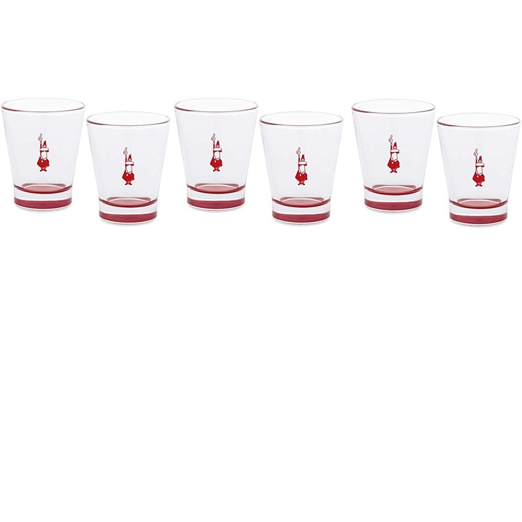 Set 6 Bicchierini Caffè Rossi