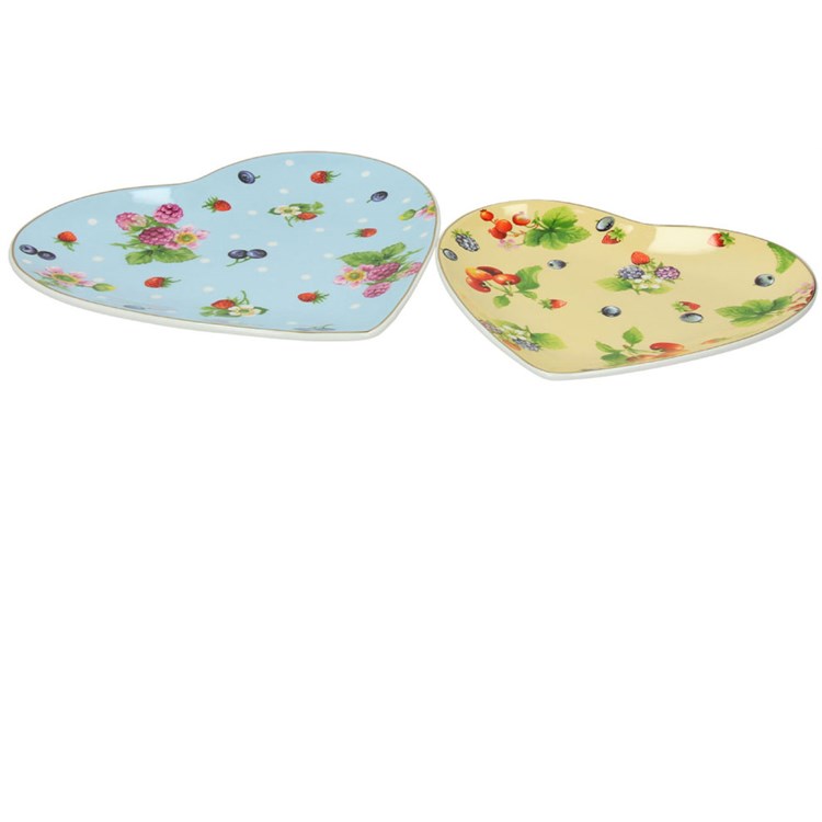 Coppia piatti cuore Camargue