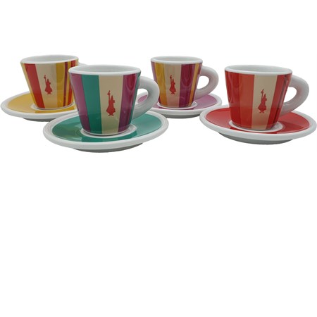 set 4 tazzine con piattini summer