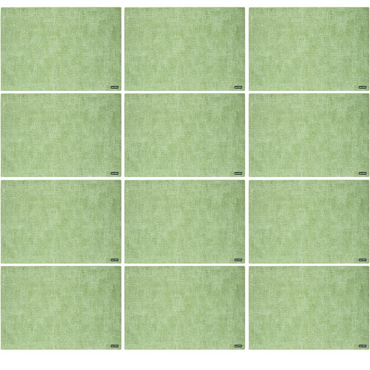 Set 12 Tovagliette Double Face Verde Menta