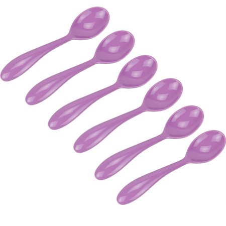 set 6 cucchiaini cm 12 glicine opaco