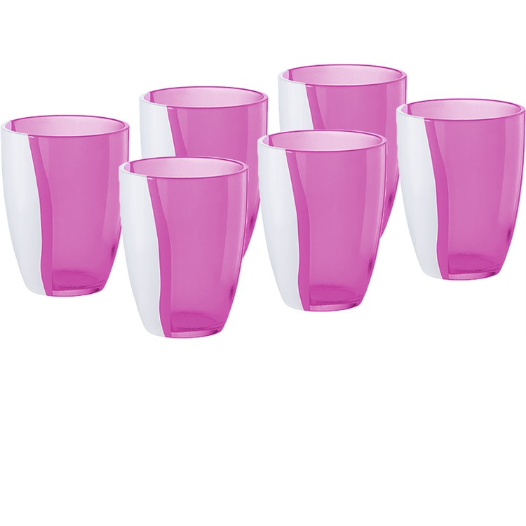 Set 6 bicchieri bibita glicine happy hour