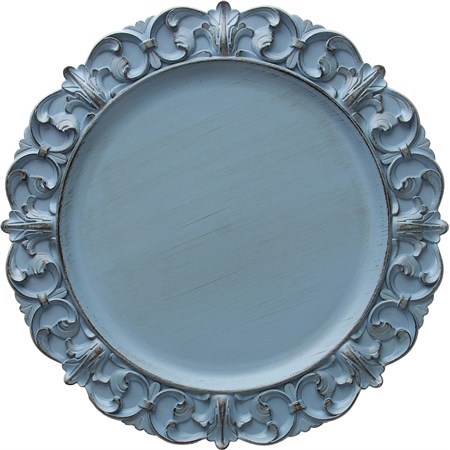 sottopiatto lirico azzurro cm 35