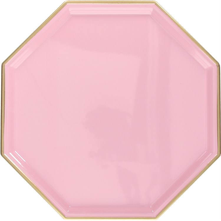 Vassoio Ottagonale Silk Rosa