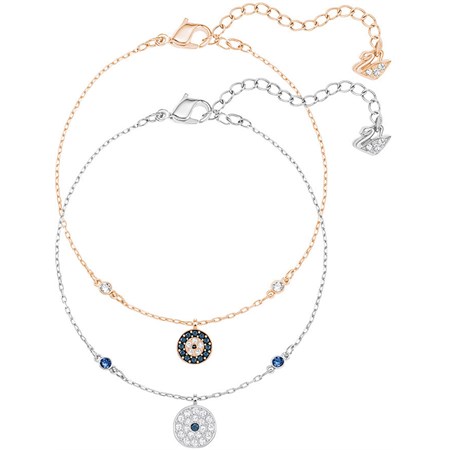 set di bracciali crystal wishes evil eye