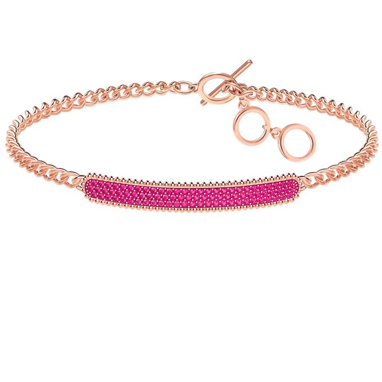 Braccialetto Locket Rosa E Oro Rosa