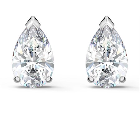 orecchini stud attract pear bianco placcato rodio